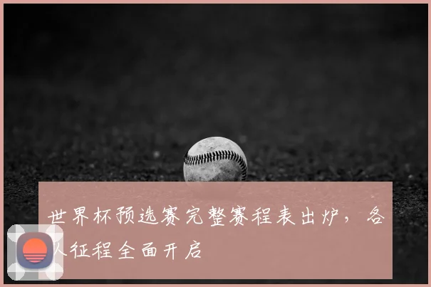 世界杯预选赛完整赛程表出炉，各队征程全面开启